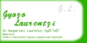 gyozo laurentzi business card